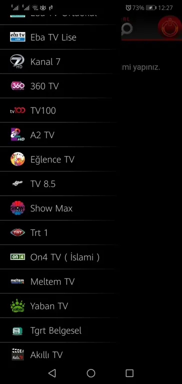 Cep tv apk Ekran Çekimleri 1